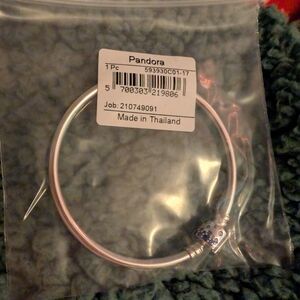 Pandora Silver Bracelet with Blue Accents